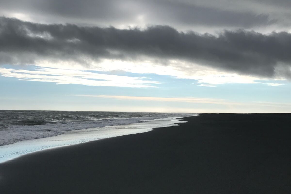 Black sand beach, Iceland